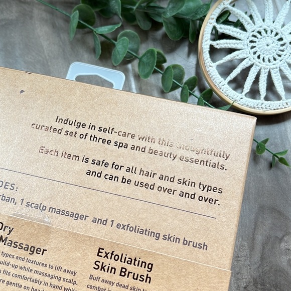 3-PIECE SPA SET - hair turban, scalp massage, and exfoliating. - Picture 11 of 11